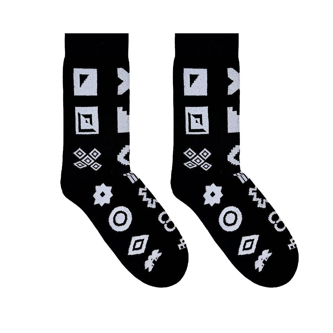 Afropop Adinkra Crew Socks