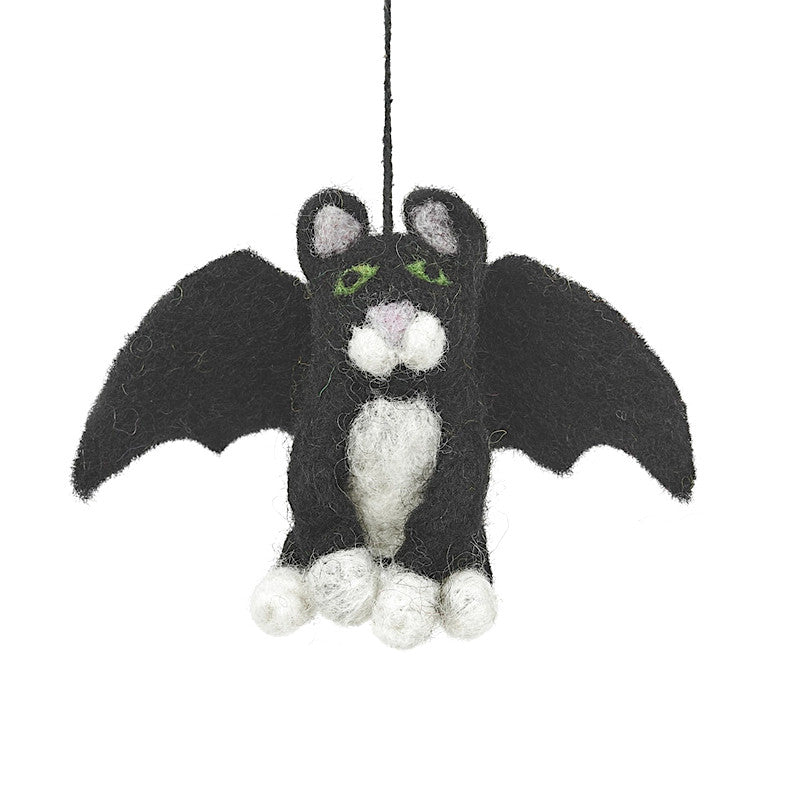 Batty Catty Felt Ornament