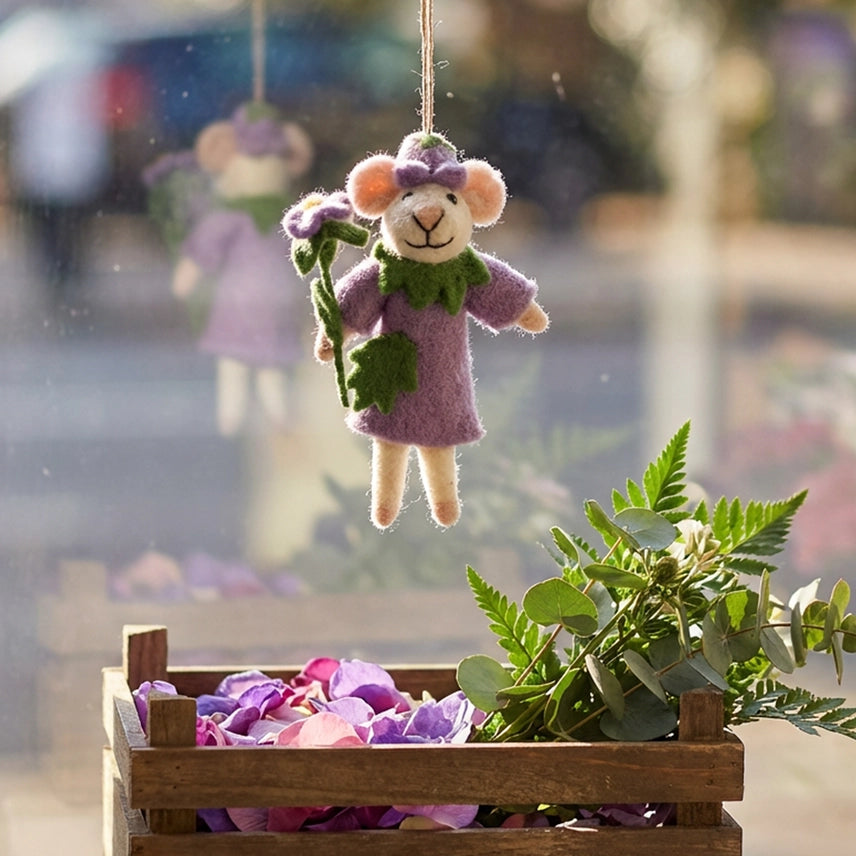 Violet the Mouse Ornament