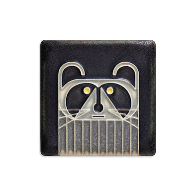 Charley Harper 'Raccoon' Mini Motawi Tile