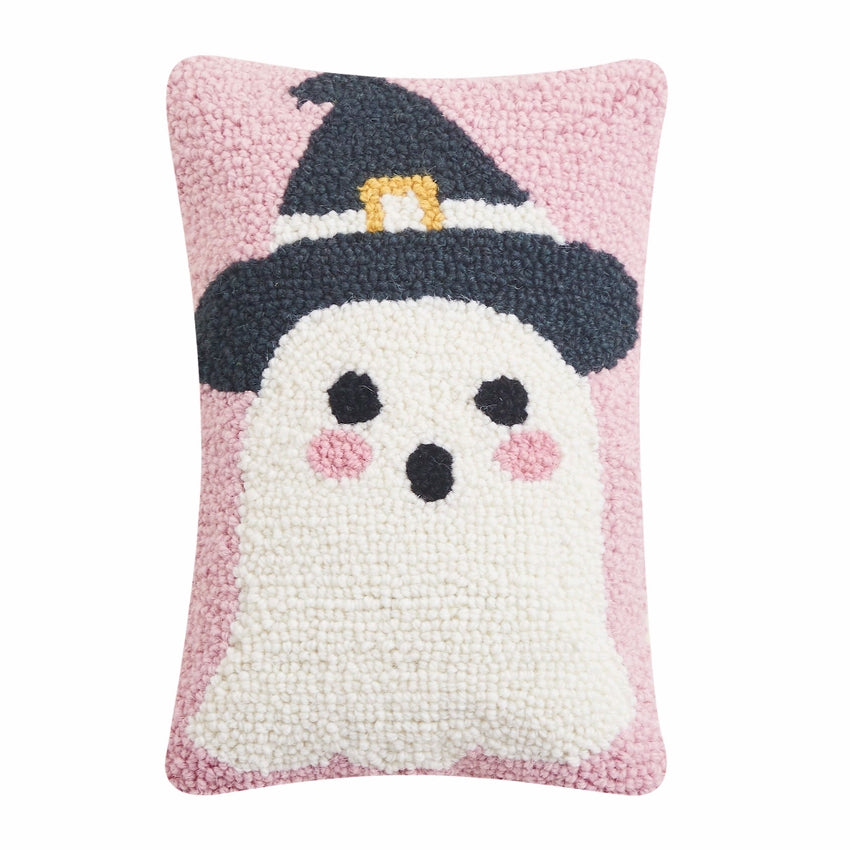 Ghost Witch Hooked Pillow