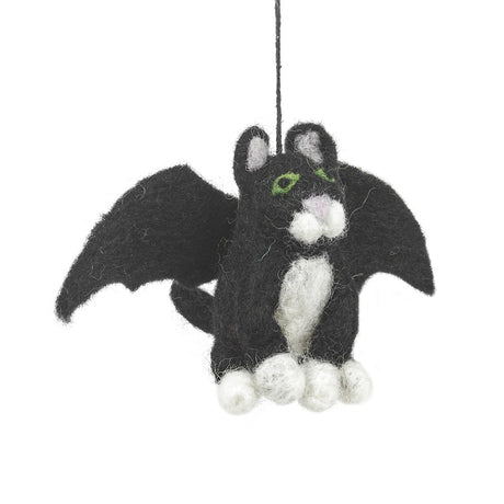 Batty Catty Felt Ornament