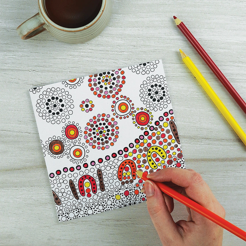 First Nations Art Coloring Cards