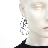 Black Hexxx Hook Earrings