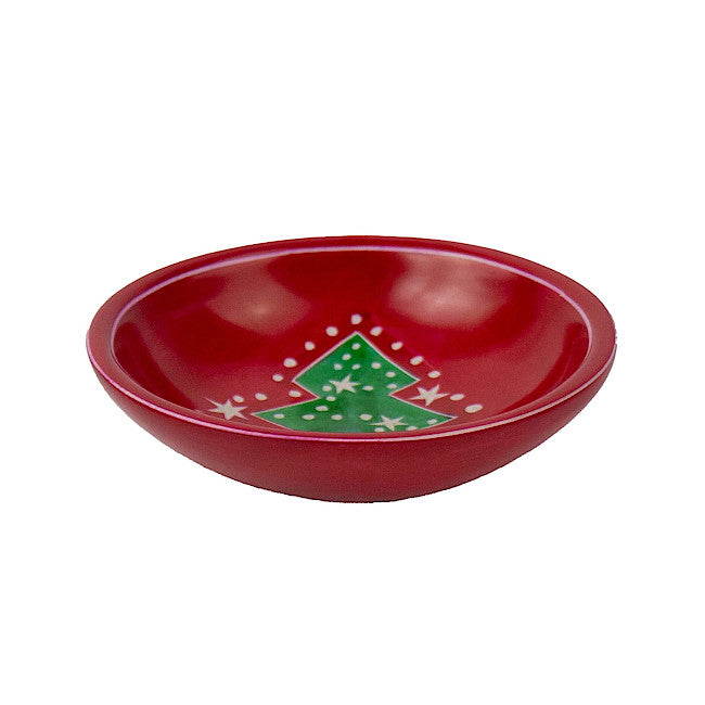 Christmas Tree Soapstone Dish