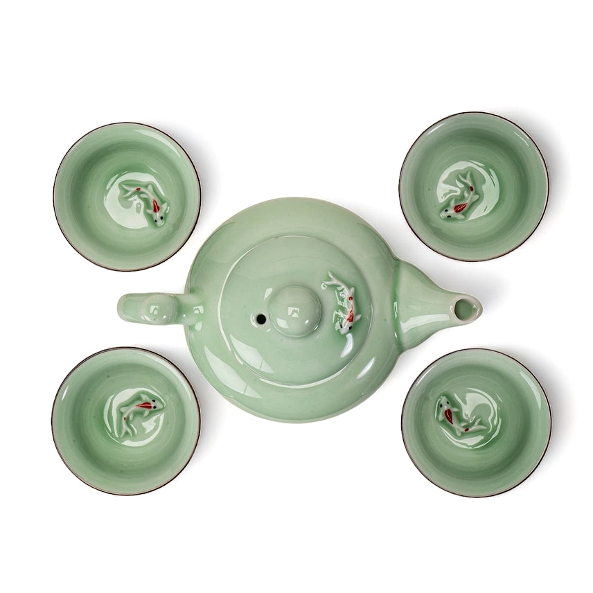 Koi Fish Tea Set for Four – The Museum & Garden Shop at