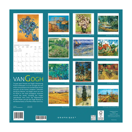2027 Van Gogh Wall Calendar