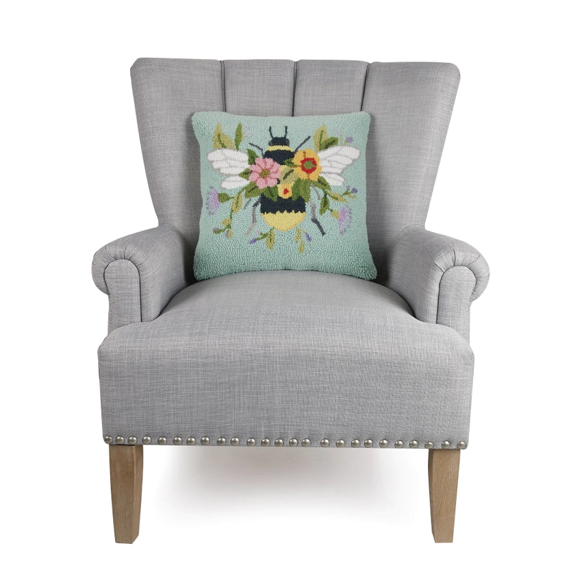 Floral Bee Hook Pillow
