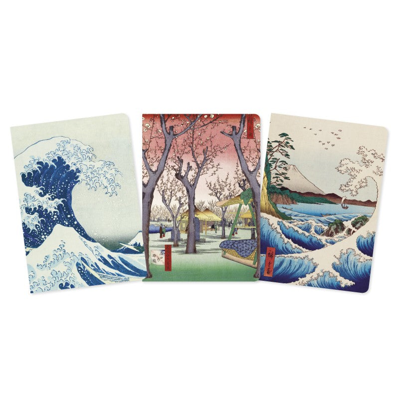 Japanese Woodblocks - Set of 3 Standard Notebooks