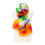 Matisse Orange Silk Habotai Scarf