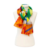 Matisse Orange Silk Habotai Scarf