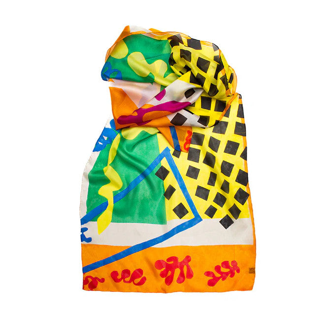 Matisse Orange Silk Habotai Scarf