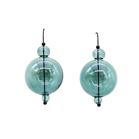 Aqua Scoop Earrings