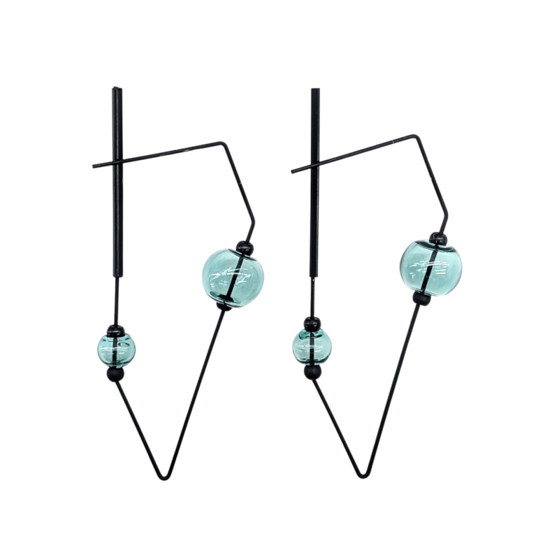Aqua Hollis Hoop Earrings
