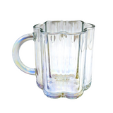 Iridescent Glass Flower Mug