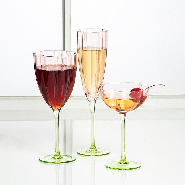 Flower Champagne Glass