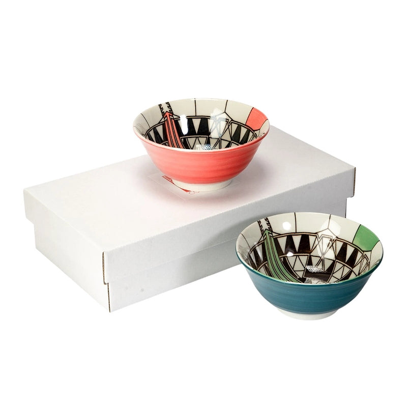 Frank Lloyd Wright Imperial Peacock Bowl Set