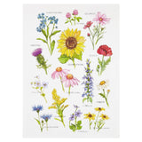 Wildflower Field Guide Tea Towel