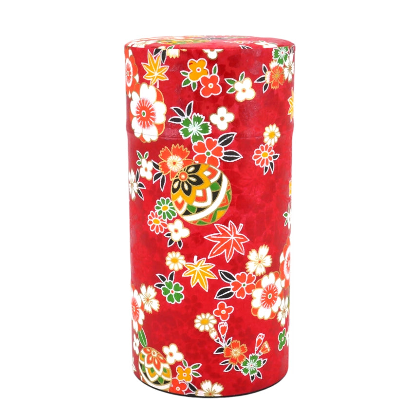 Red Hanayose Loose Tea Canister
