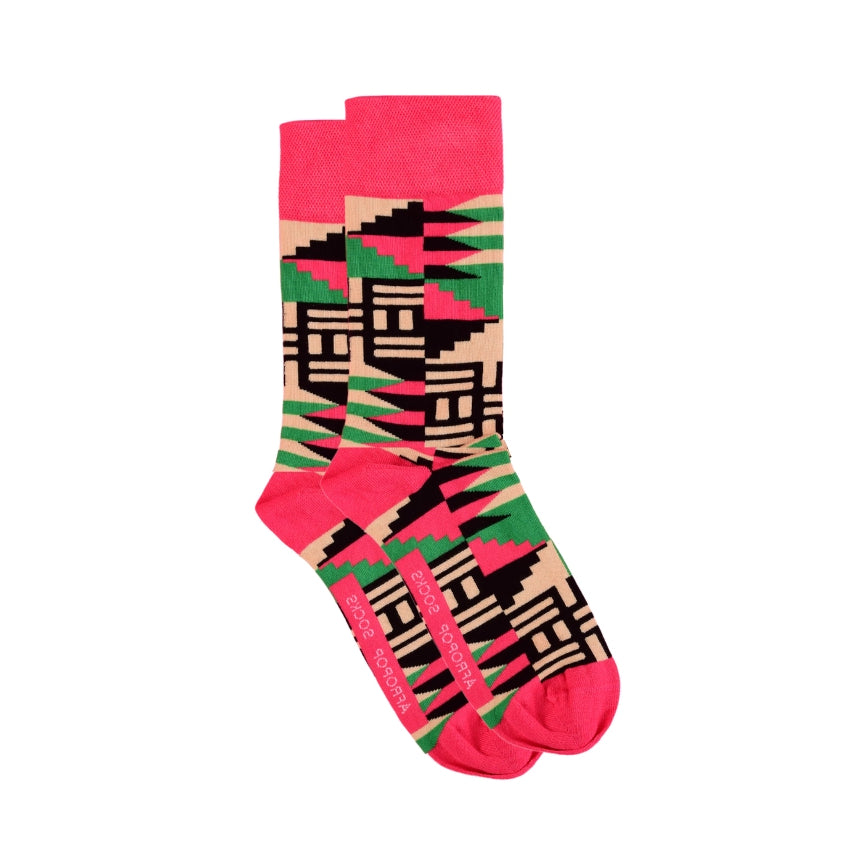 Afropop Scholar Crew Socks
