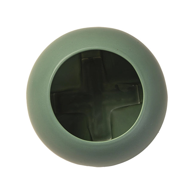 Teco Green Orb Vase