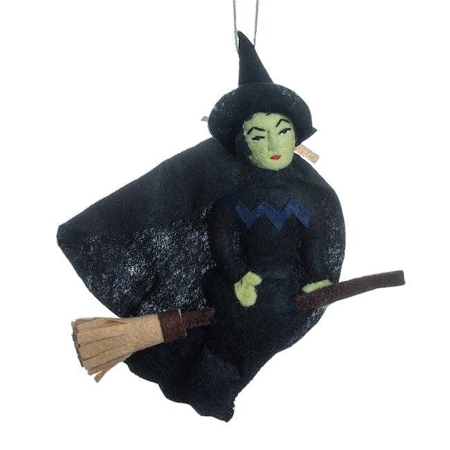 Felted Wicked Witch Ornament