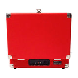 Red Bluetooth Suitcase 3-Speed Turntable