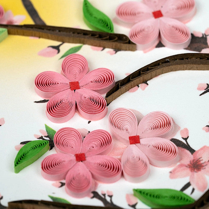Cherry Blossom Quilling Card