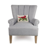 Cardinal & Holly Throw Pillow
