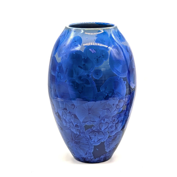 Adam Egenolf Indigo Crystalline Vase