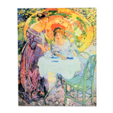 Miller 'Afternoon Tea' Glass Panel