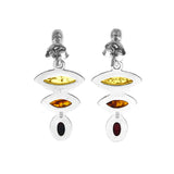 Baltic Amber Modern Drop Earrings