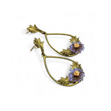 Oval Aster Earrings