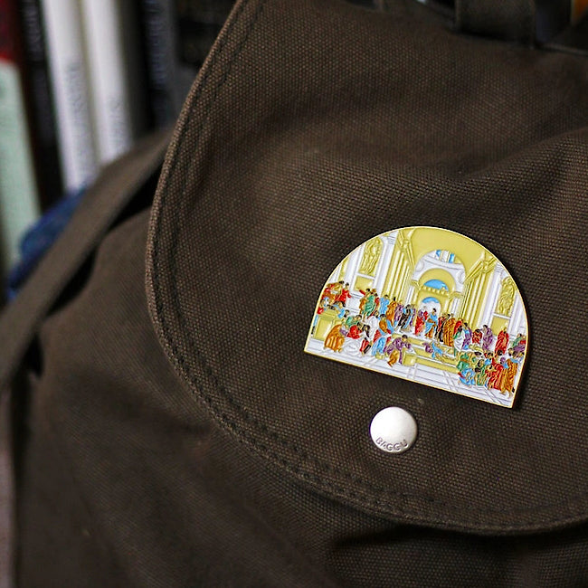 The School of Athens Enamel Pin