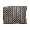 Black & Beige Boho Recycled Throw Blanket