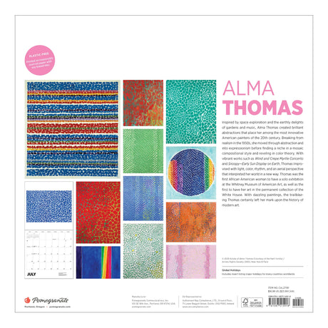 2027 Alma Thomas Wall Calendar