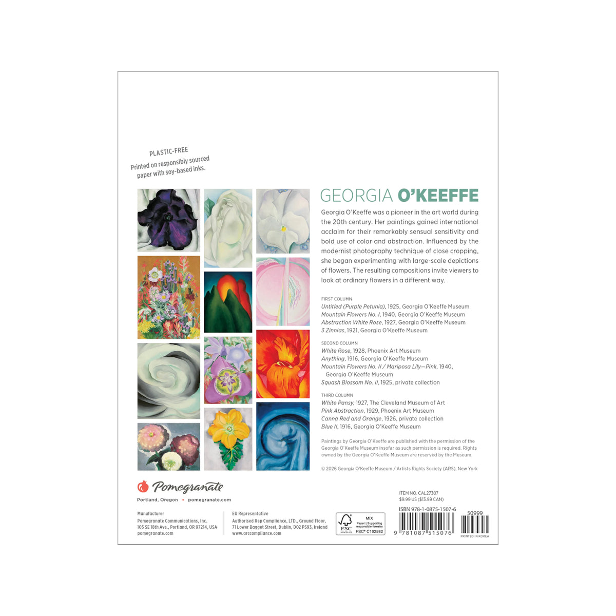 2027 Georgia O'Keeffe Mini Wall Calendar