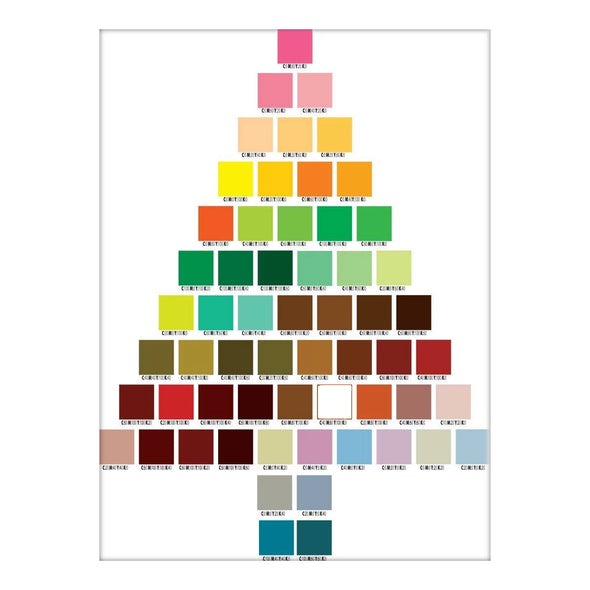 CMYK Tree Boxed Holiday Cards