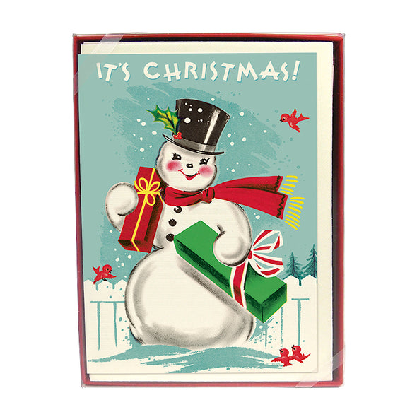 Vintage Snowman Boxed Holiday Cards