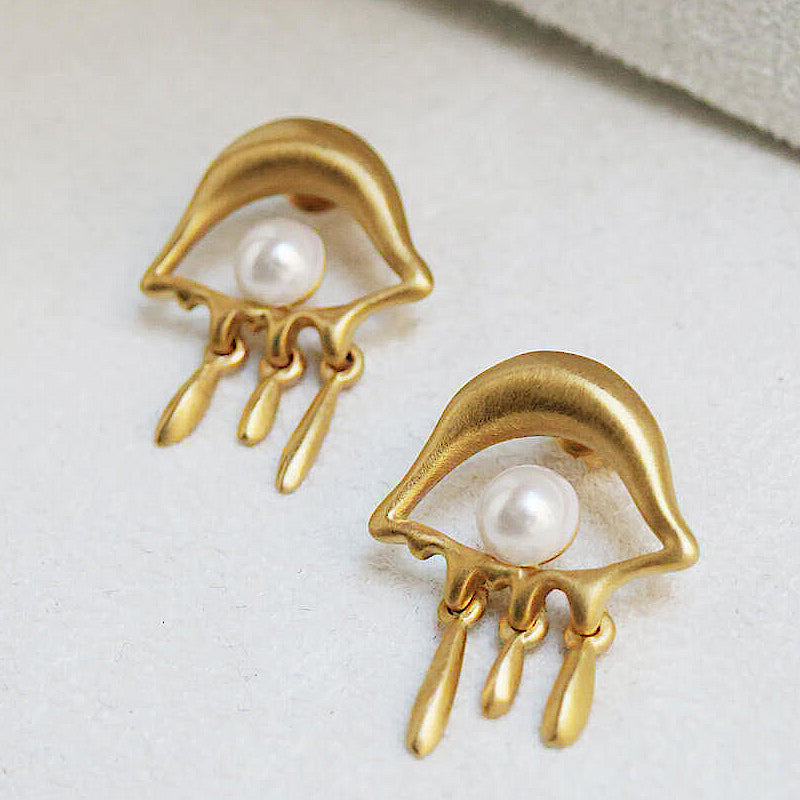 Dalí Melting Eyes Stud Earrings