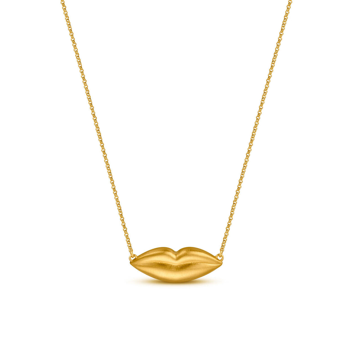 Dalí Lips Necklace - Gold