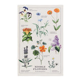 Edible Flowers Tea Towel