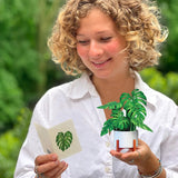 Mini Monstera Pop-Up Greeting Card