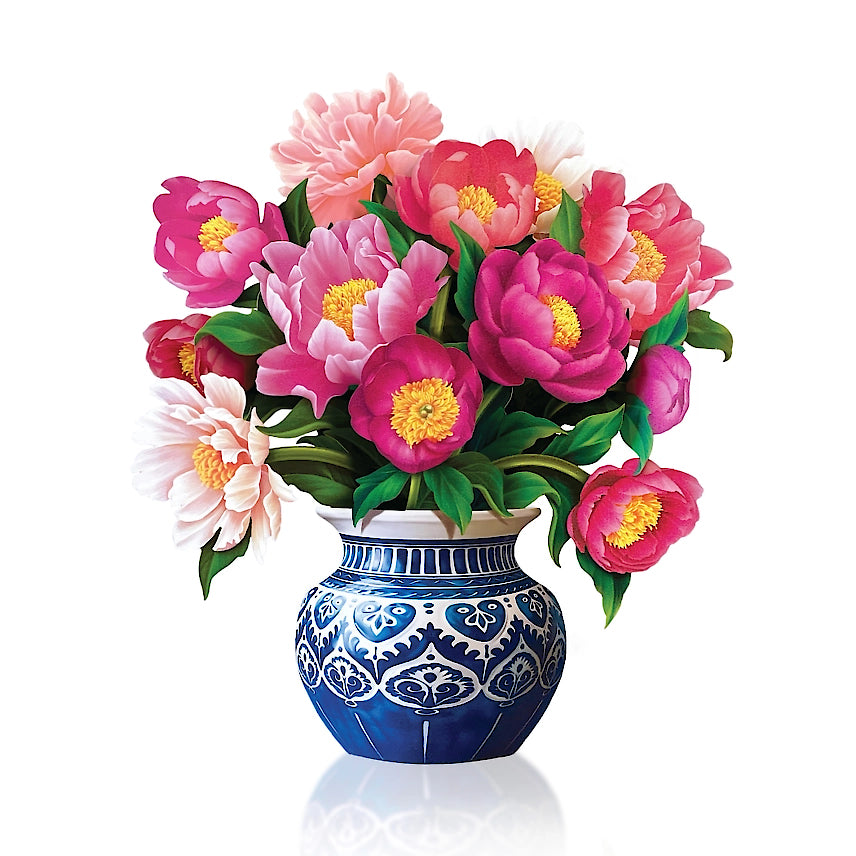 Mini Peony Paradise Pop-Up Greeting Card