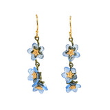 Forget Me Not Triple Flower Earrings