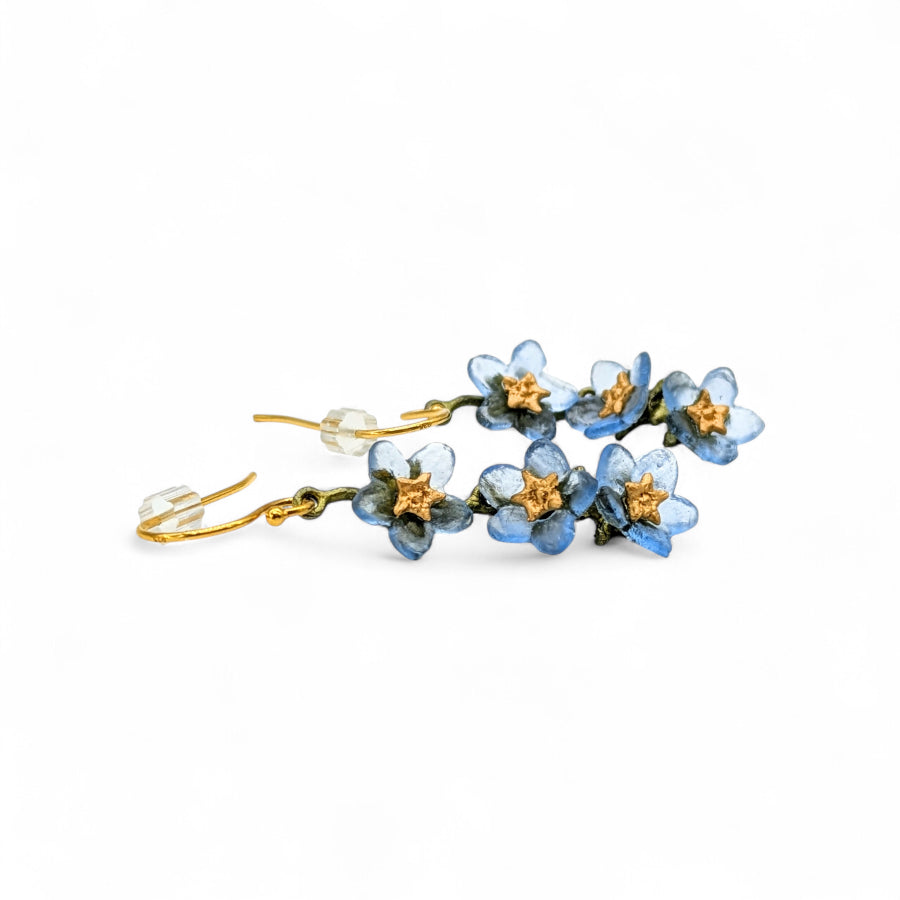Forget Me Not Triple Flower Earrings
