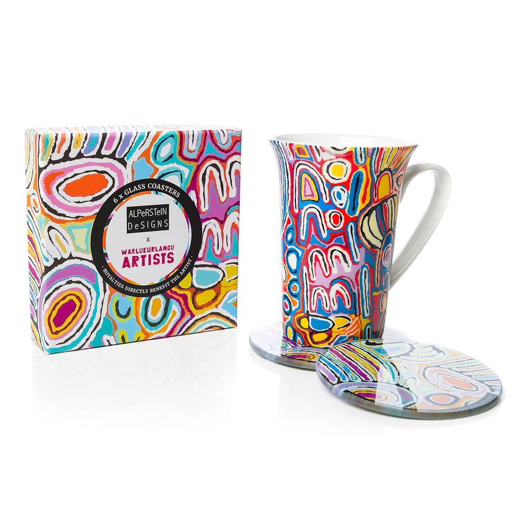 Mina Mina Jukurrpa Coaster Set