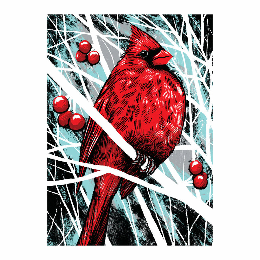 Cardinal & Holly Boxed Holiday Cards