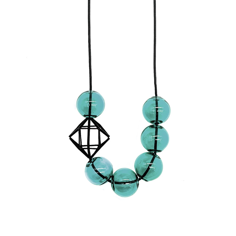 Aqua Hex Hex Necklace