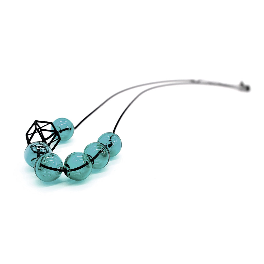 Aqua Hex Hex Necklace
